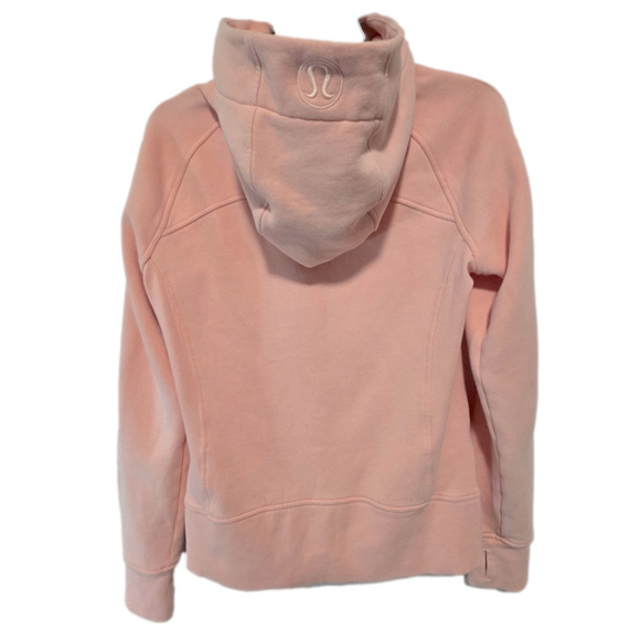 Lululemon Full Zip Scuba Hoodie Jacket Women Size 8 Pink Strawberry Milkshake - Picture 8 of 9